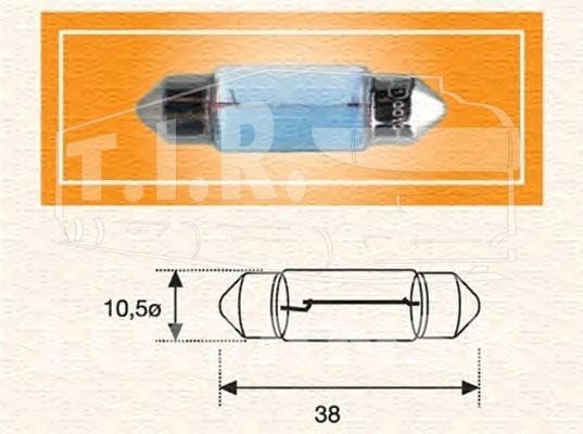 Лампочка 24v5w (салон стандарт)   C5W