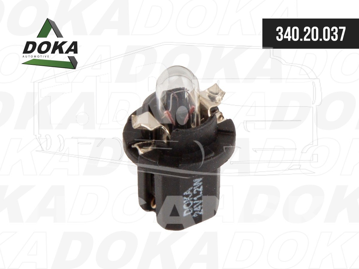Лампа накаливания 24V 1.2W  (B8,5d)
