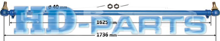 307000, Тяга рулевая  поперечная 1736mm — HD-parts