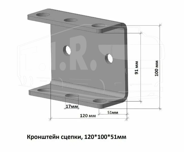 03.01.11СМБСБ00.300., Сцепка мотоблока (наружный) для навесного оборудования (плуг, окучник, копалка) — FORZA