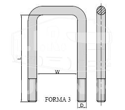 Стремянка 92*220 M20*1.5 перед