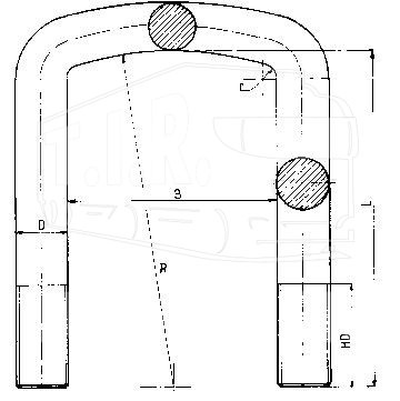 Стремянка 92*227 M20*2.5
