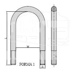 Стремянка 92*280 М22*2,5