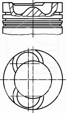 03805 00, Поршень — Mahle