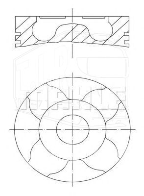 2290500, Поршень — Mahle