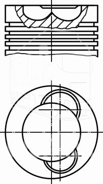 227 37 00, Поршень — Mahle