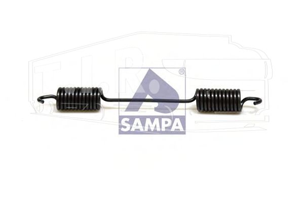 100.089, Пружина колодки 245*26*4 — Sampa