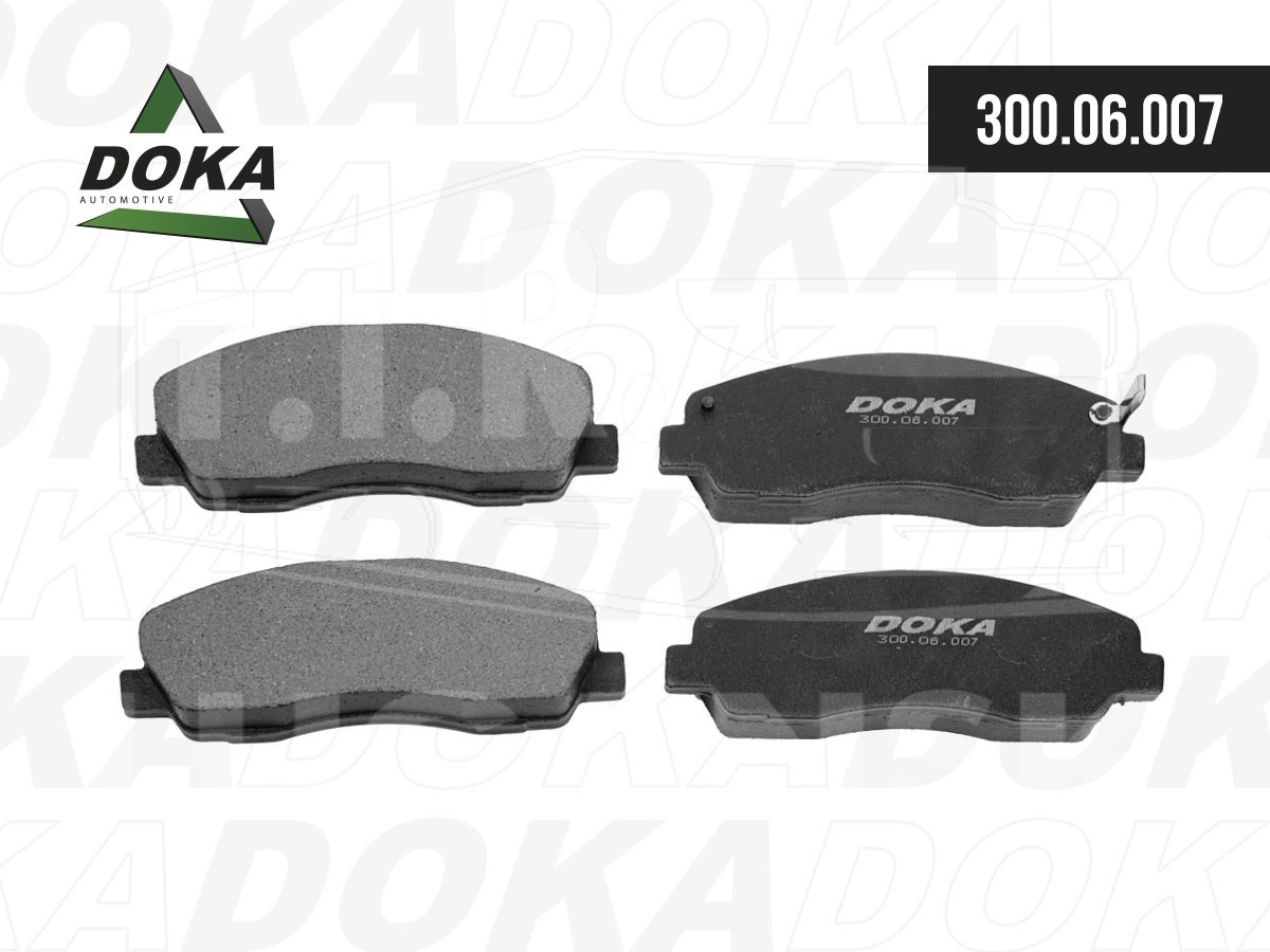 300.06.007, Колодки тормозные C41R92 задние дисковые  (4шт.) — DOKA