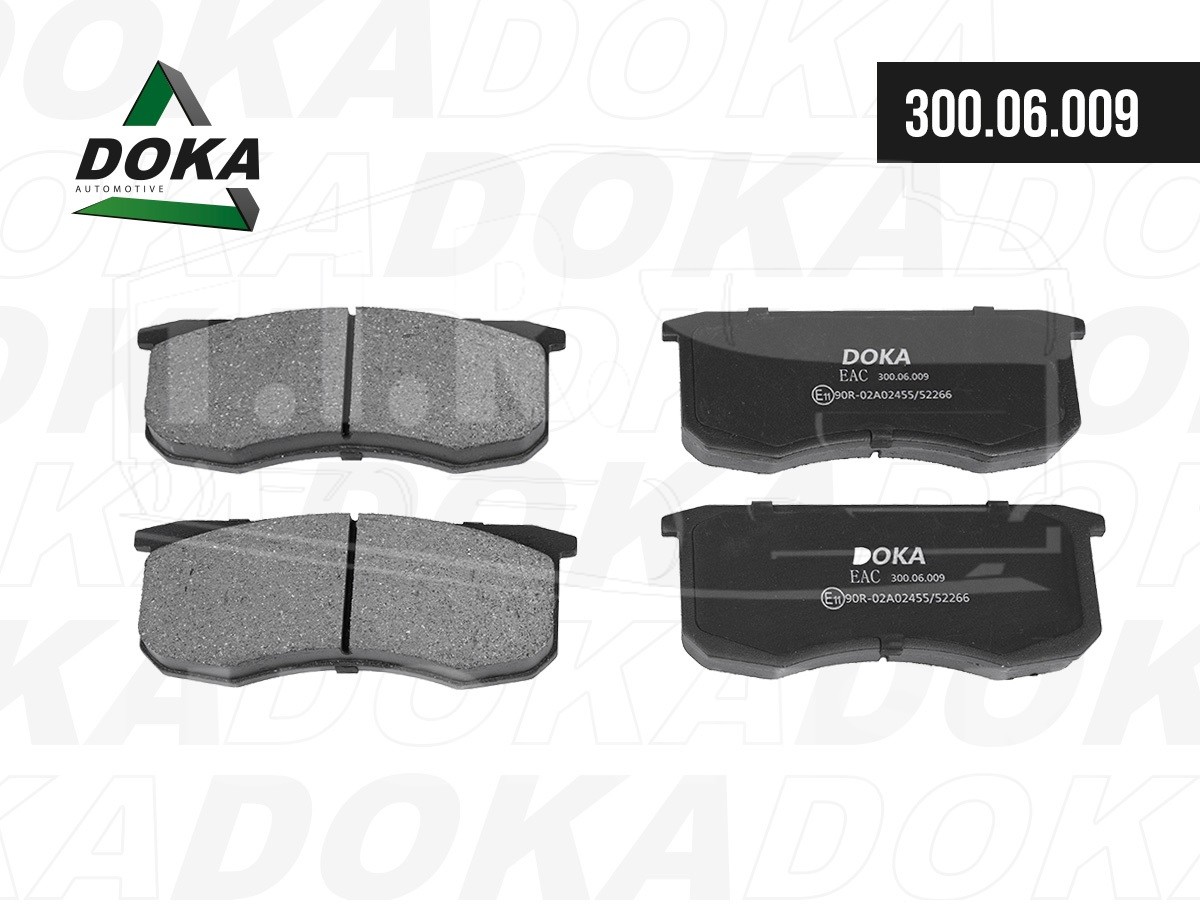 300.06.009, Колодки тормозные передние комплект 4шт — DOKA