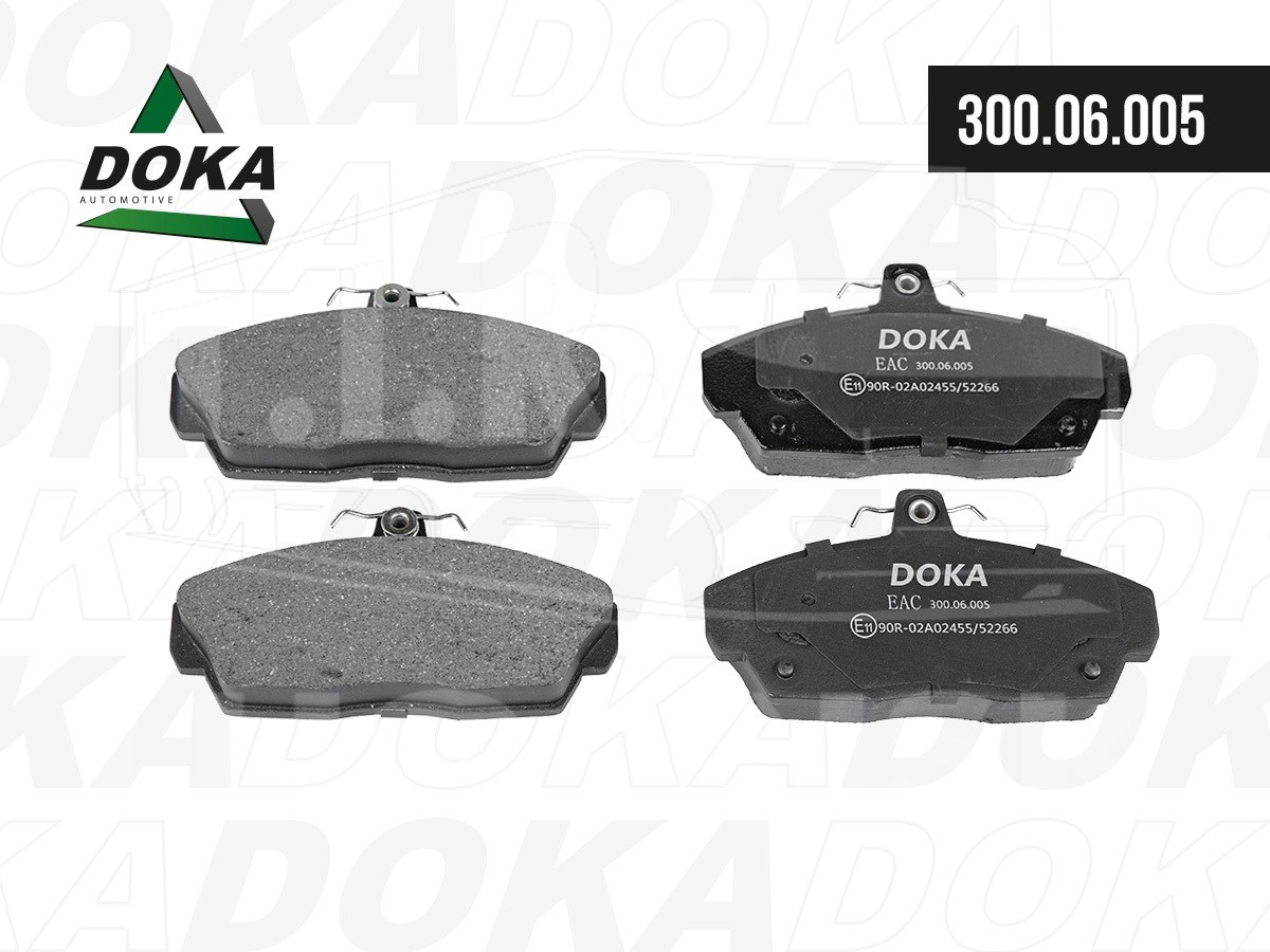 300.06.005, Колодки тормозные передние (4шт.) G-PART — DOKA