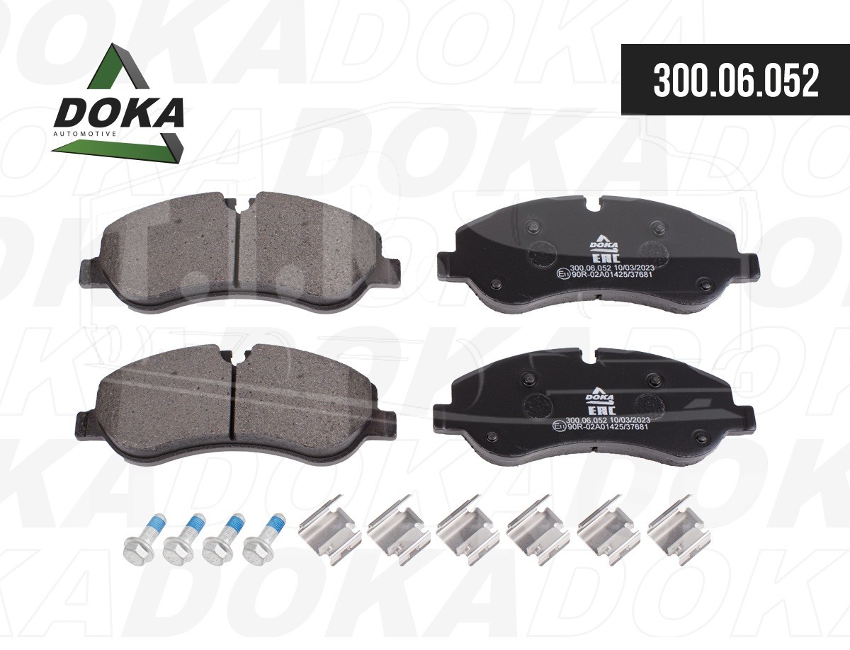 300.06.052, Колодки тормозные передн. — DOKA