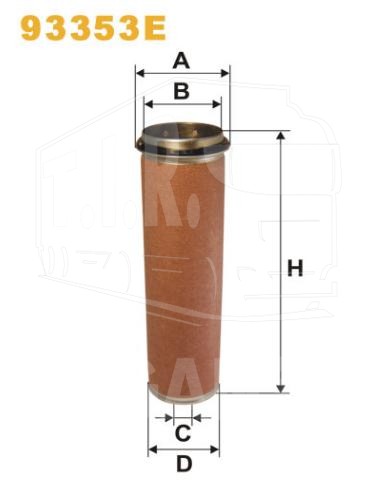93353E, Фильтр воздушный вставка — WIX