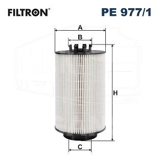 PE977/1, Фильтр топливный — Filtron