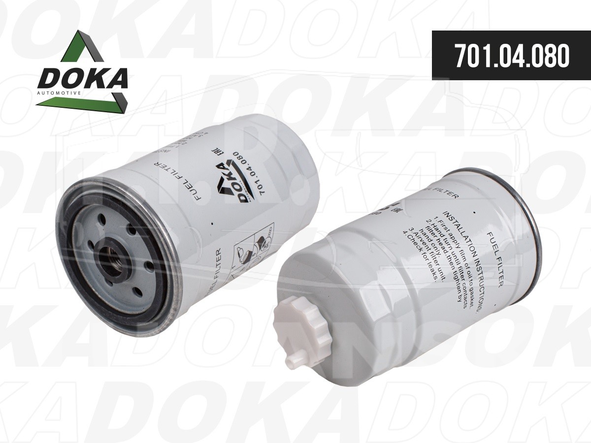 701.04.080, Фильтр тонкой очистки топлива D=82, H=155, M16x1.5 — DOKA