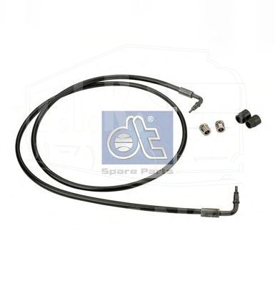 2.70925, Шланг подъема кабины 1255mm M12*1,5/M12*1 — Diesel Technic