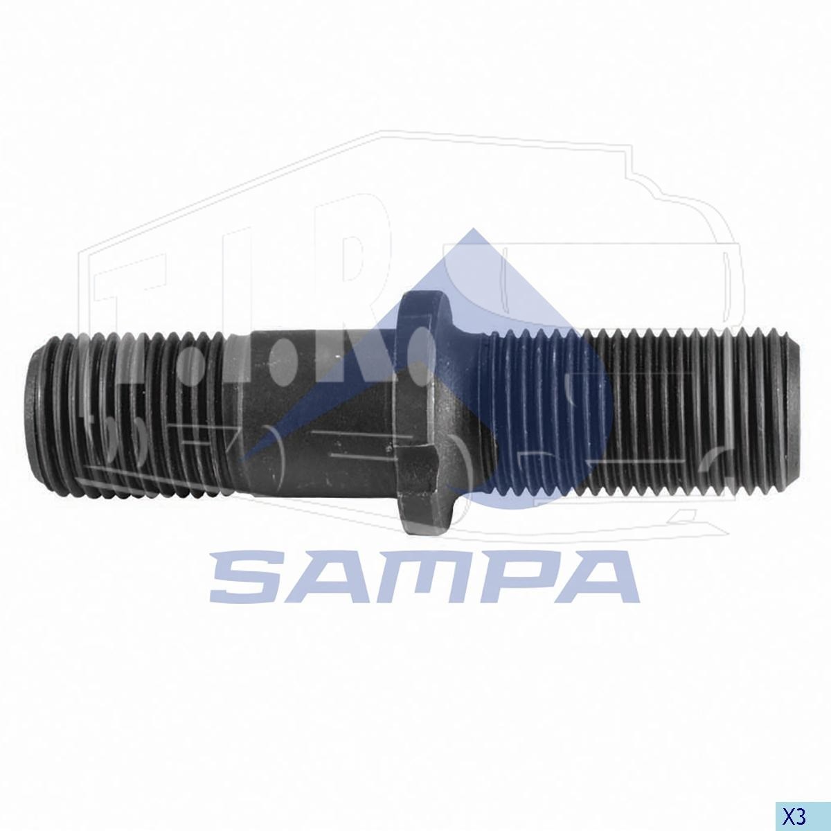 Шпилька колеса М22*2/М22*2*100