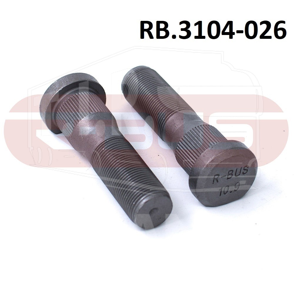 RB.3104-026, Шпилька колеса М22*1.5*85/95mm HB=10.9 передняя — R-BUS