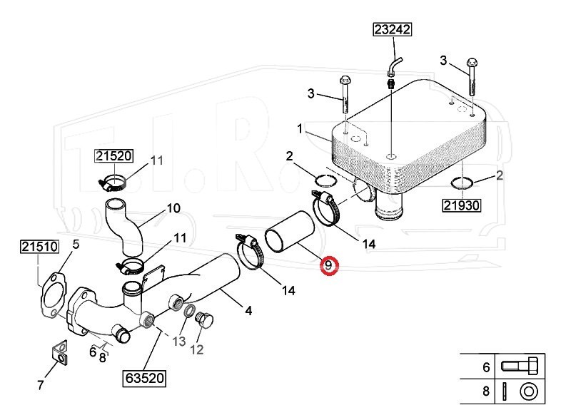 5010437359, Патрубок теплообменника E-TECH — Renault