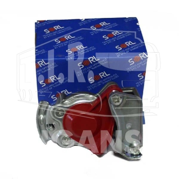 35210040390, Головка ПАЛМ 22х1,5 тип "А" с клапаном (красная) КАМАЗ, МАЗ — SORL