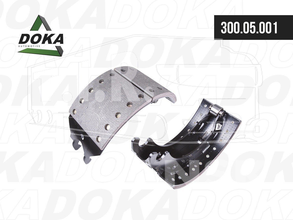 Колодка тормозная с роликом 420x180 под накладки19032/19191